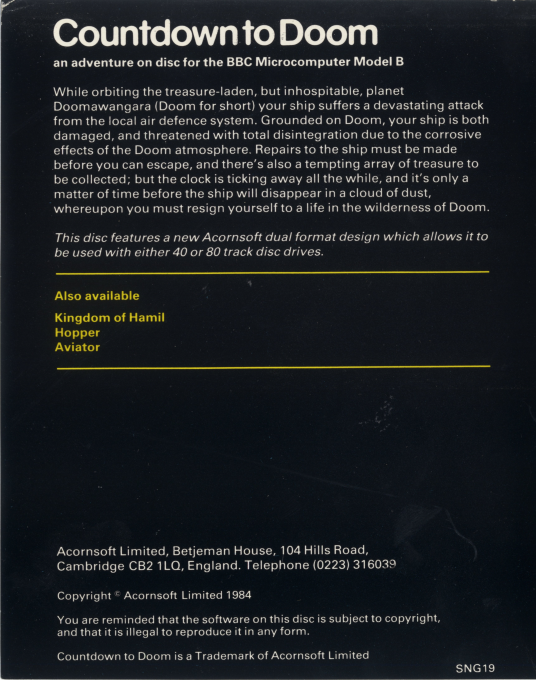 Countdown To Doom — box-2D-back (EU)