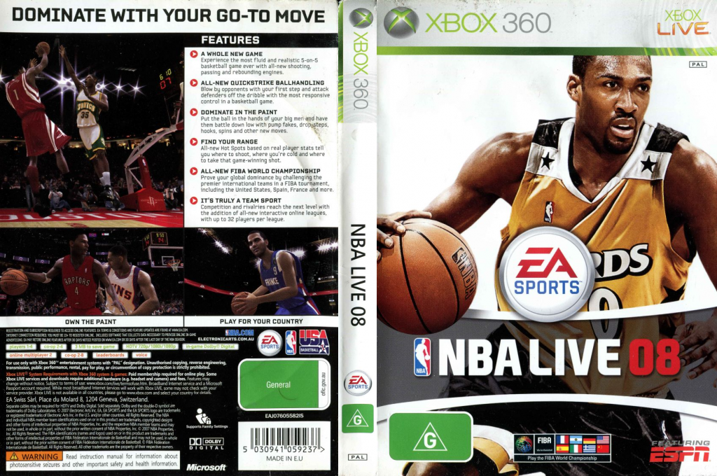NBA Live 08 — box-texture (AU)