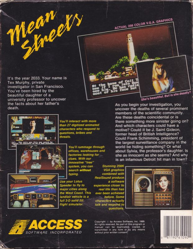Mean Streets — box-2D-back (US)