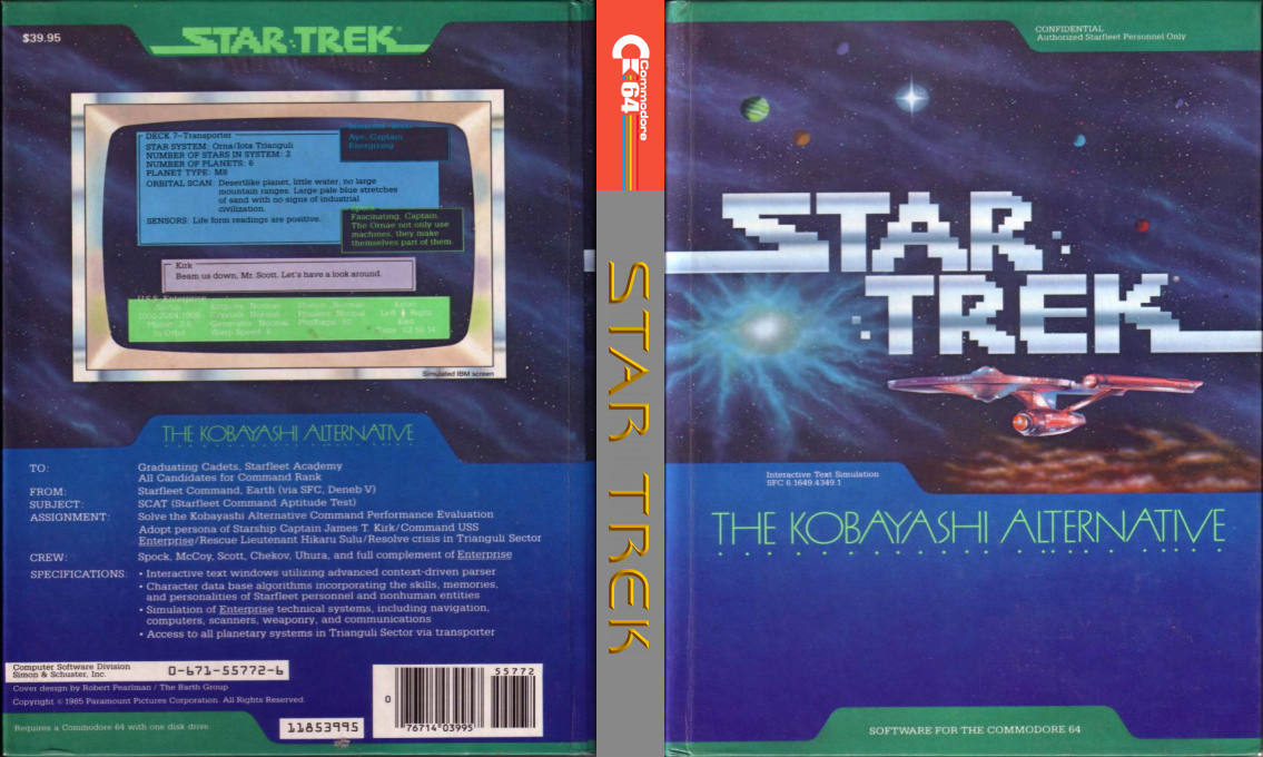 Star Trek - The Kobayashi Alternative — box-texture (US)