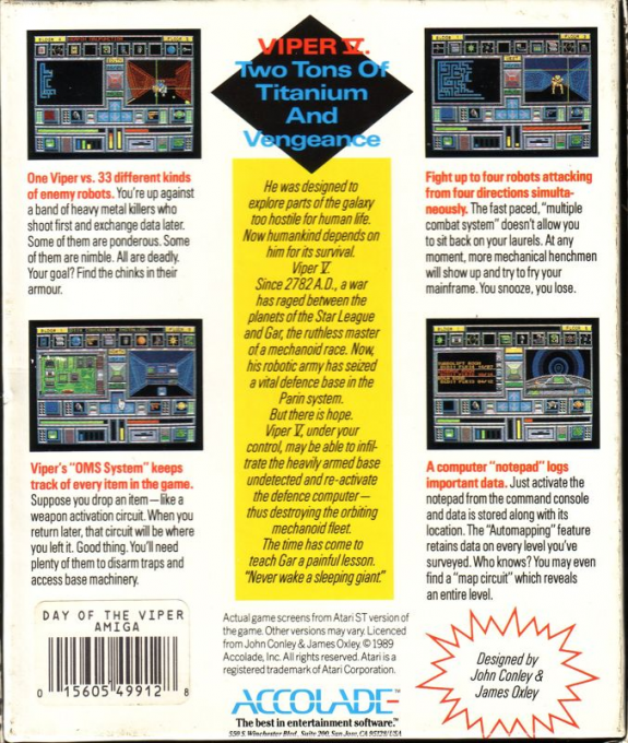 Day of the Viper — box-2D-back (EU)