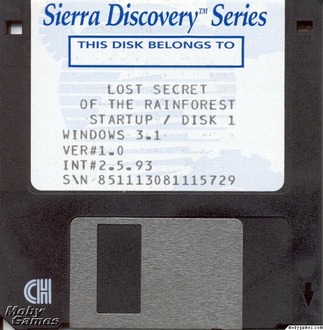 EcoQuest 2: Lost Secret of the Rainforest — support-2D (US)