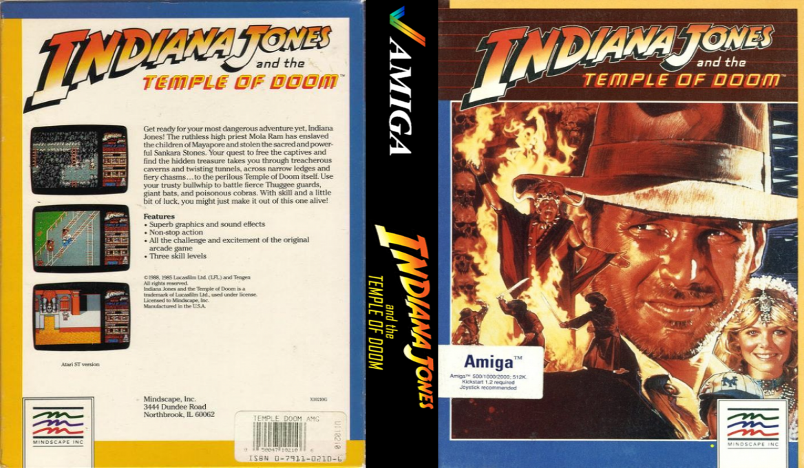 Indiana Jones and the Temple of Doom — box-texture (US)