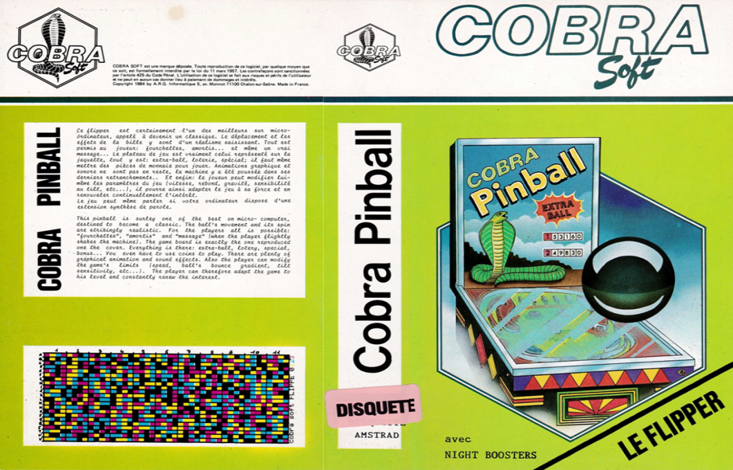 Cobra Pinball — box-texture (FR)