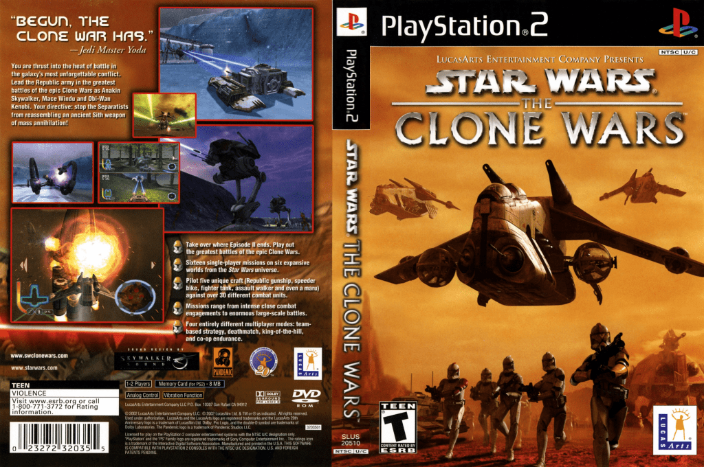 Star Wars - The Clone Wars — box-texture (US)