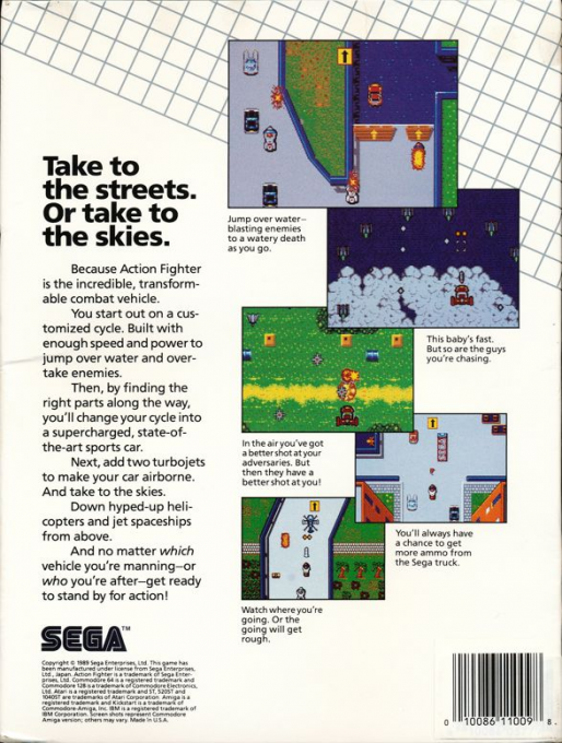 Action Fighter — box-2D-back (US)