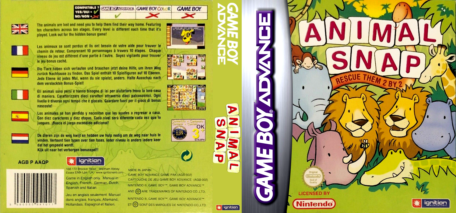 Animal Snap - Rescue Them 2 by 2 — box-texture (EU)