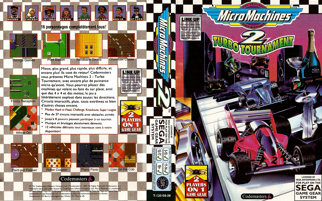 Micro Machines 2 - Turbo Tournament — box-texture (FR)