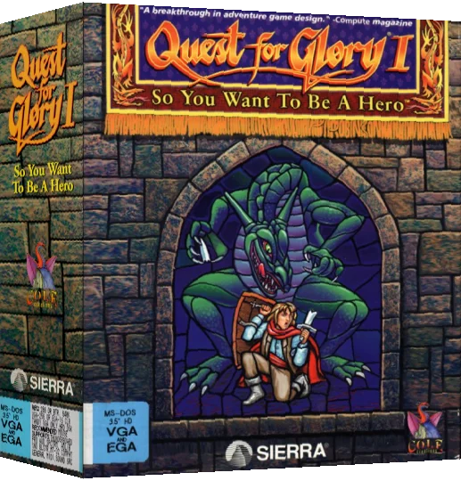 Quest For Glory 1 - So You Want To Be A Hero — box-3D (US)