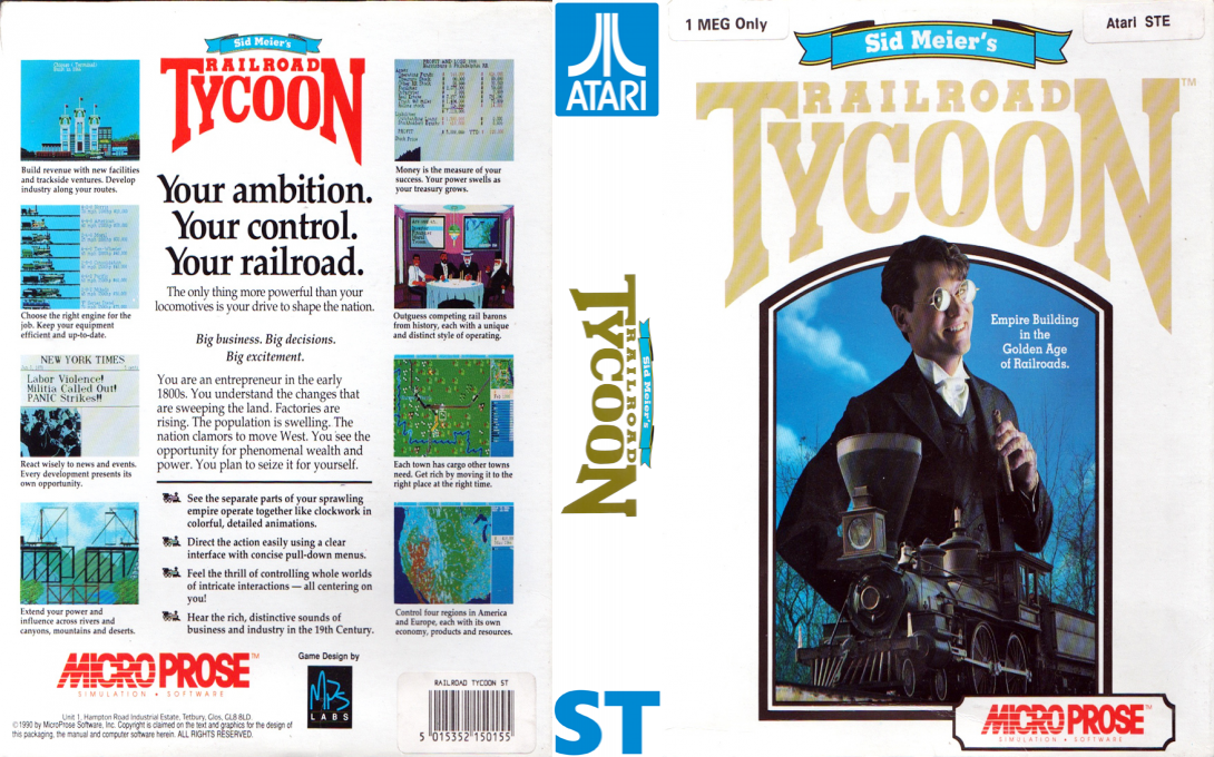 Railroad Tycoon — box-texture (EU)
