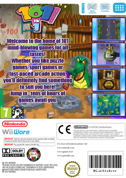 101 In 1 - Explosive Megamix — box-2D-back (EU)