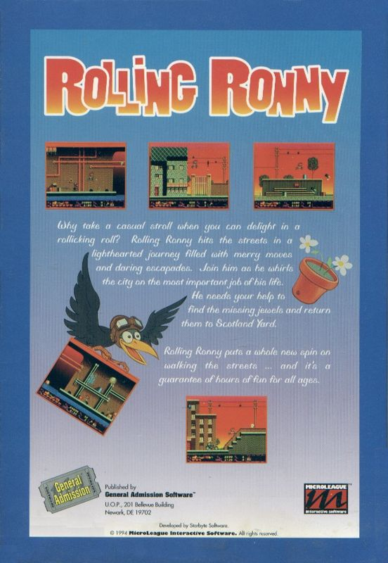 Rolling Ronny — box-2D-back (US)