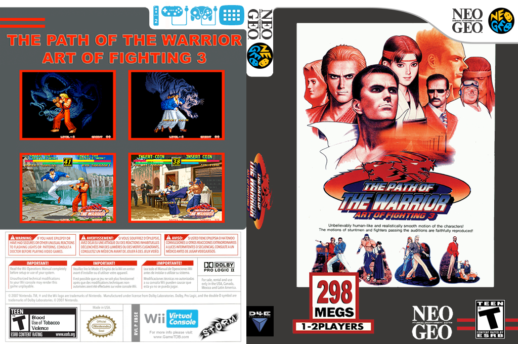 Path Of The Warrior - Art Of Fighting 3, The — box-texture (US)
