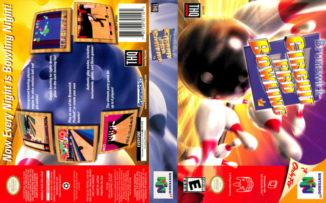 Brunswick Circuit Pro Bowling — box-texture (US)