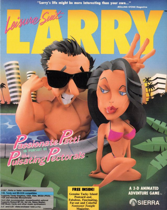 Leisure Suit Larry 3 - Passionate Patti In Pursuit Of The Pulsating Pectorals box art