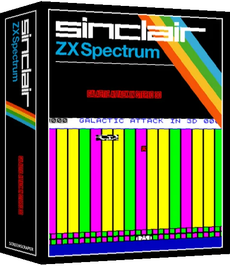 Galactic Attack In Stereo 3d — box-3D (SS)
