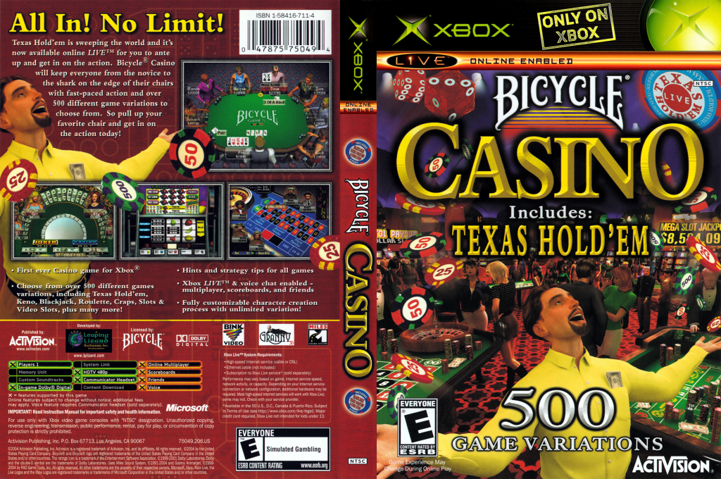 Bicycle Casino Includes - Texas Hold'em — box-texture (US)