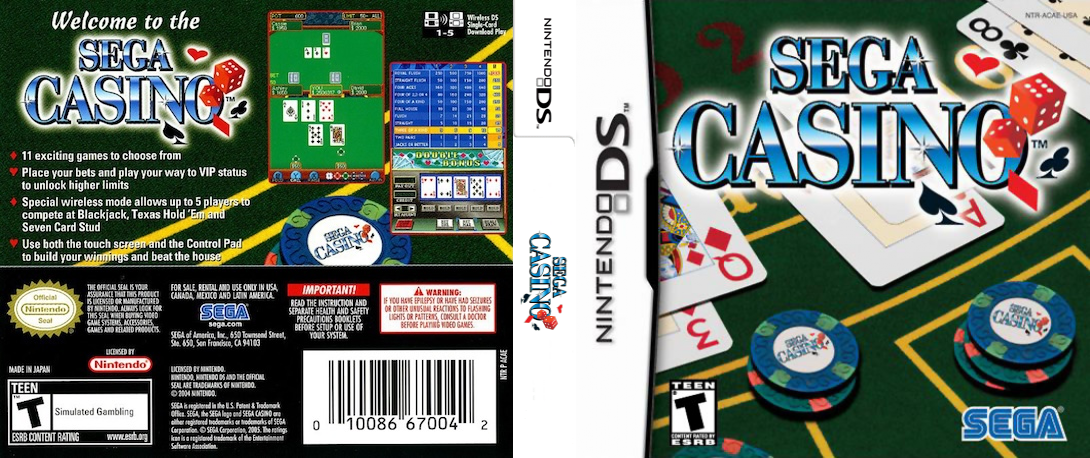 SEGA Casino — box-texture (US)
