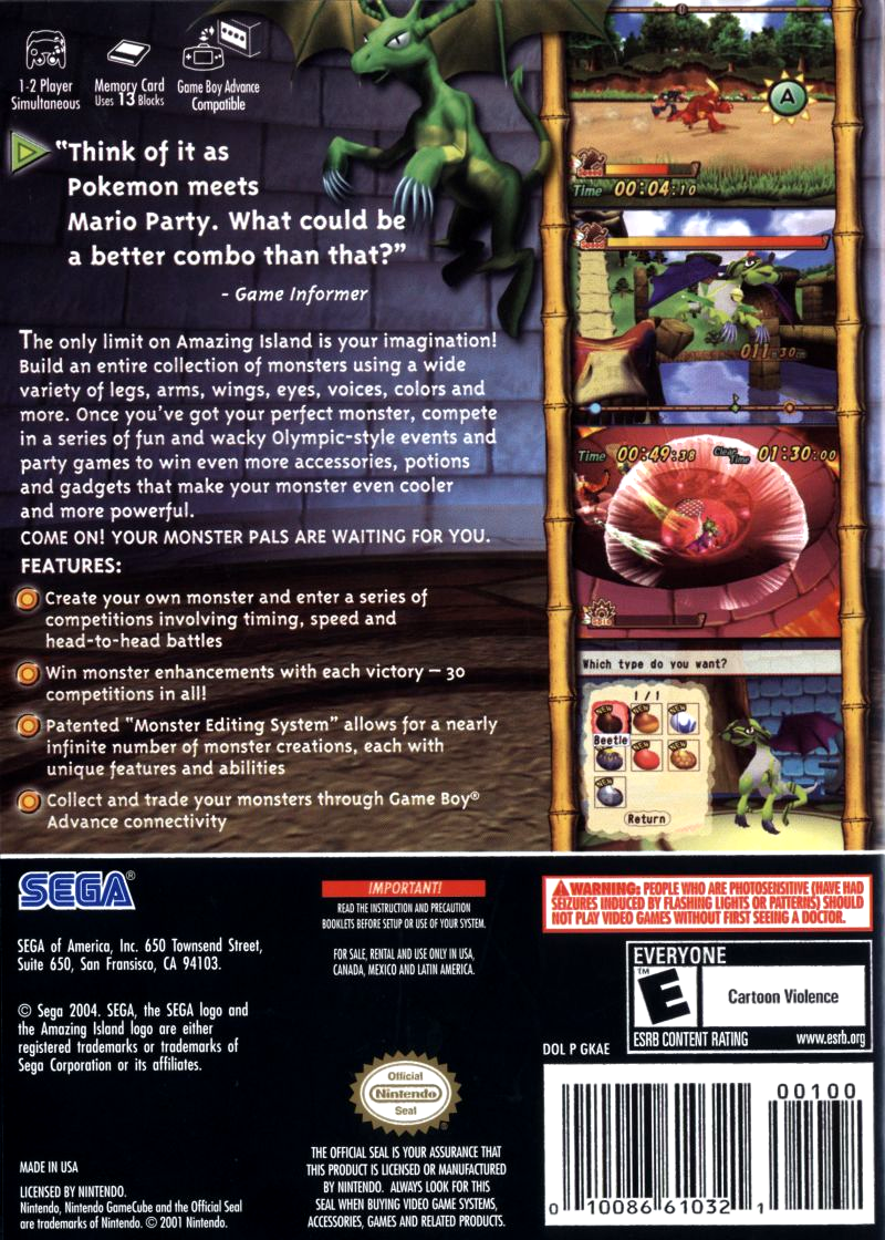 Amazing Island — box-2D-back (US)