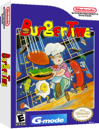 BurgerTime — box-3D (US)