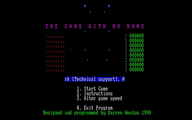Game With No Name, The box art