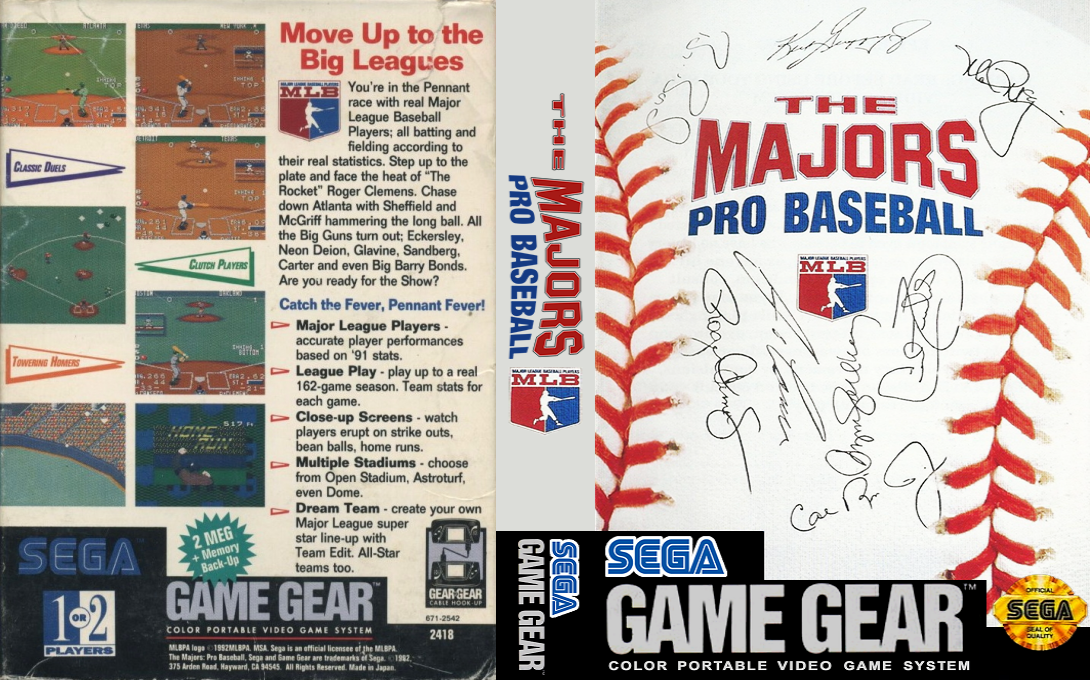Majors - Pro Baseball, The — box-texture (US)