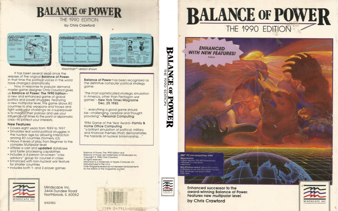 Balance of Power - The 1990 Edition — box-texture (US)