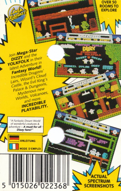 Dizzy 3 - Fantasy World Dizzy — box-2D-back (EU)