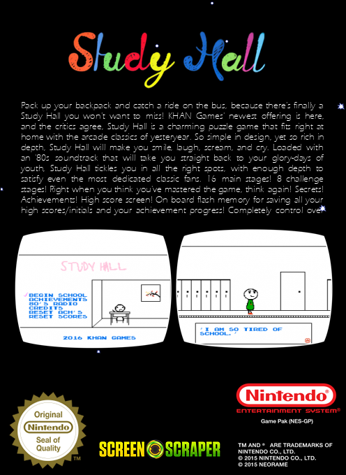 Study Hall — box-2D-back (SS)