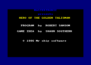 Hero Of The Golden Talisman — sstitle (EU)
