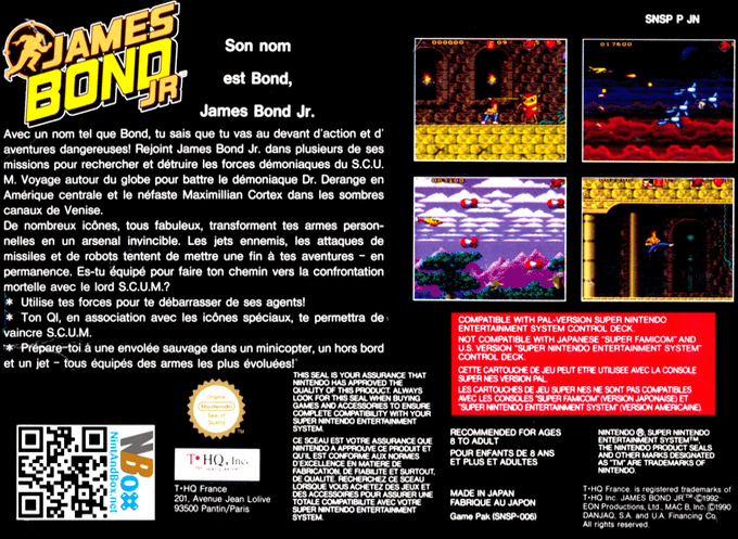 James Bond Jr — box-2D-back (FR)