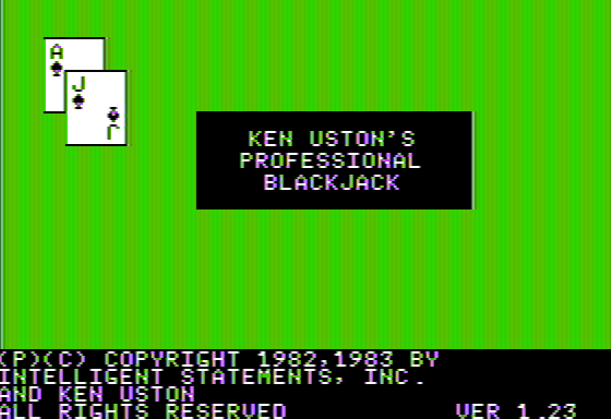Ken Uston's Professional Blackjack — sstitle (US)