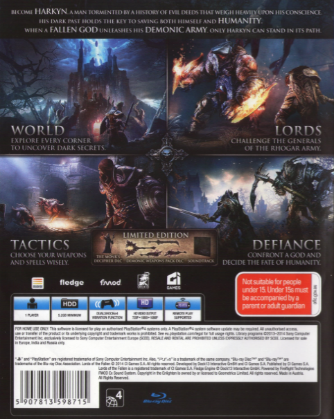 Lords of the Fallen — box-2D-back (AU)