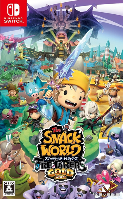 Snack World - The Dungeon Crawn - Gold — box-2D (JP)