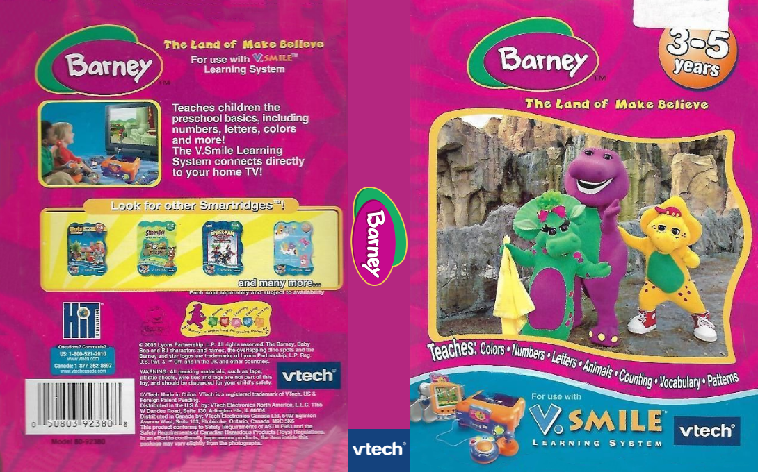 Barney - The Land of Make Believe — box-texture (US)