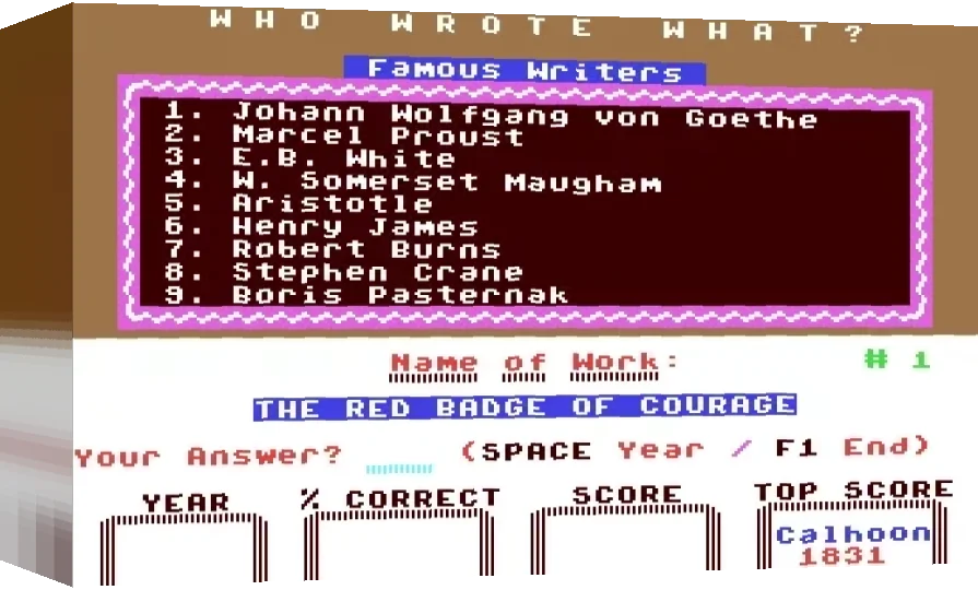 Who Wrote What — box-3D (WOR)
