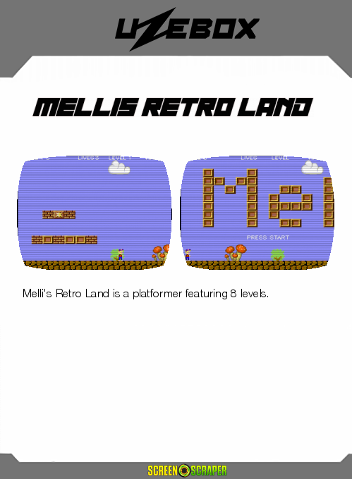 Melli's Retro Land — box-2D-back (SS)