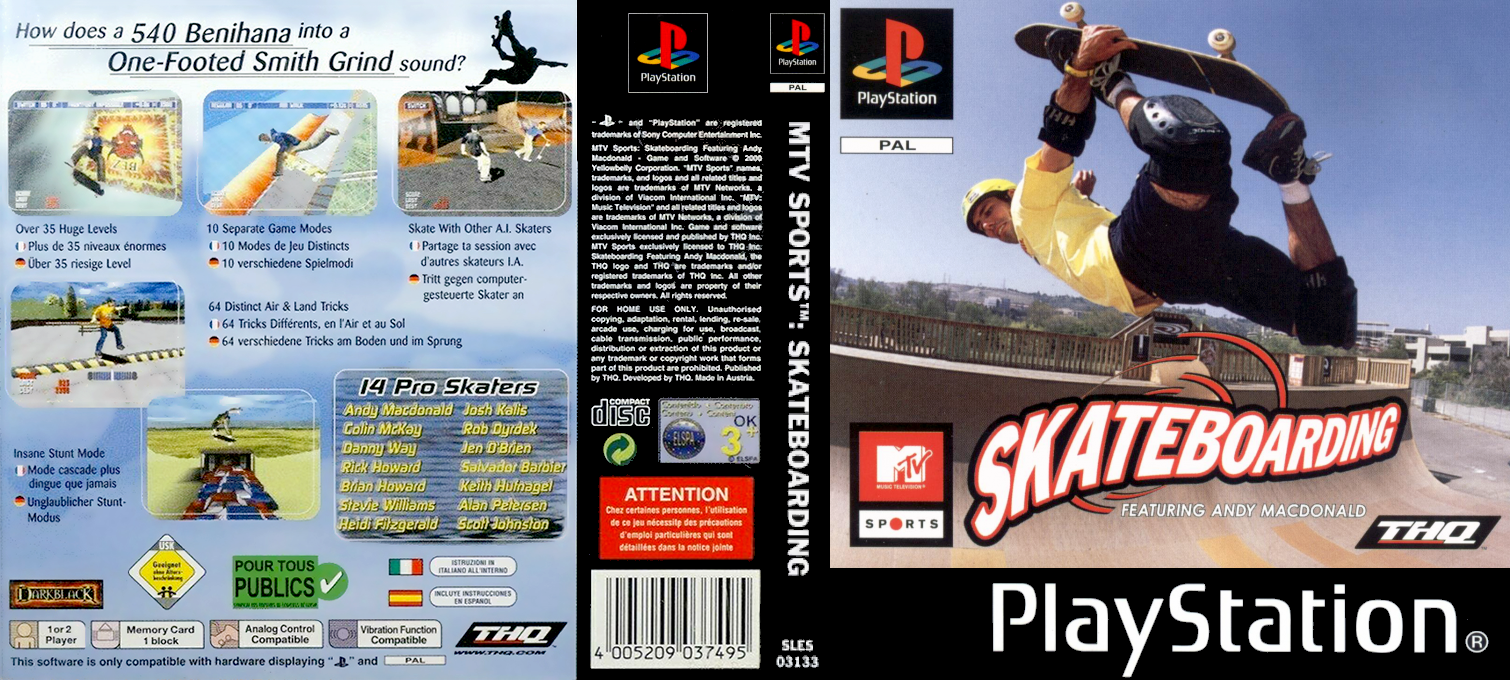 MTV Sports - Skateboarding featuring Andy Macdonald — box-texture (EU)
