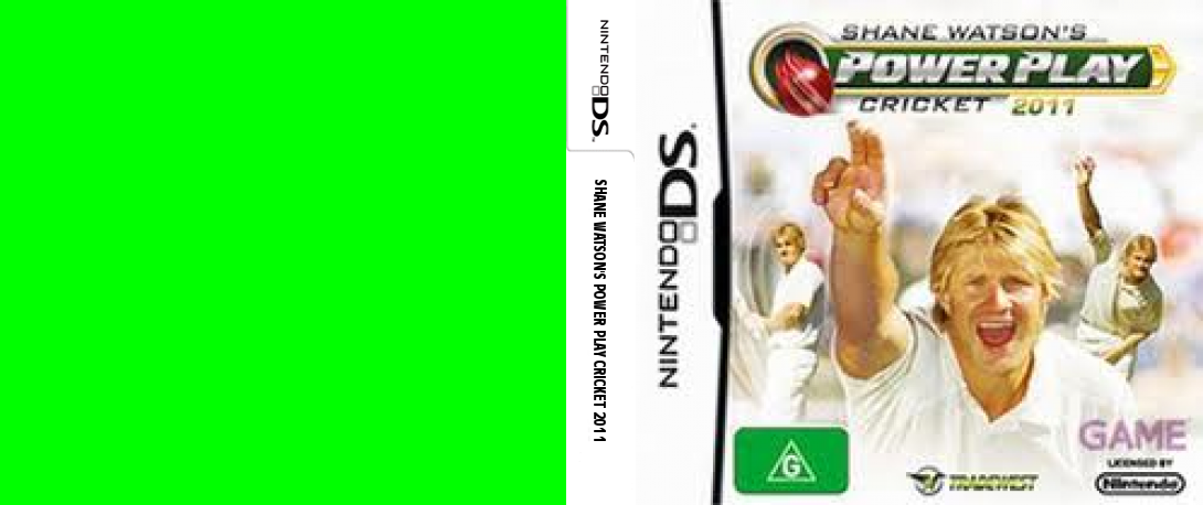 Shane Watson's Power Play Cricket 2011 — box-texture (AU)