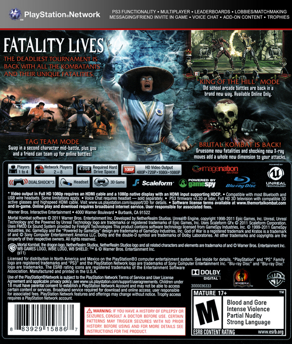 Mortal Kombat — box-2D-back (US)