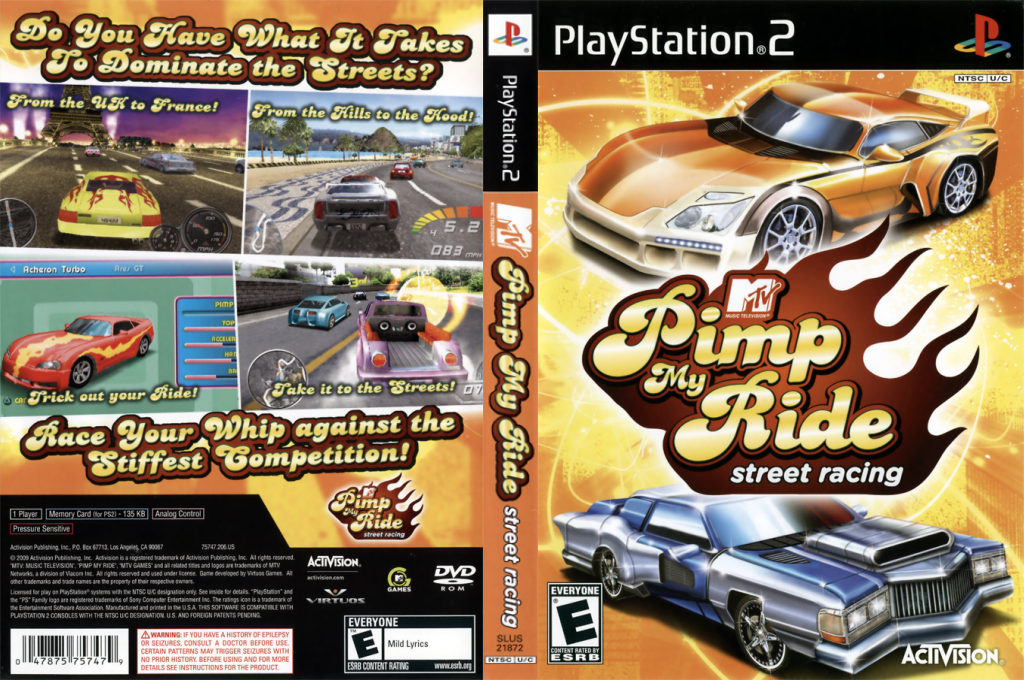 MTV Pimp My Ride - Street Racing — box-texture (US)