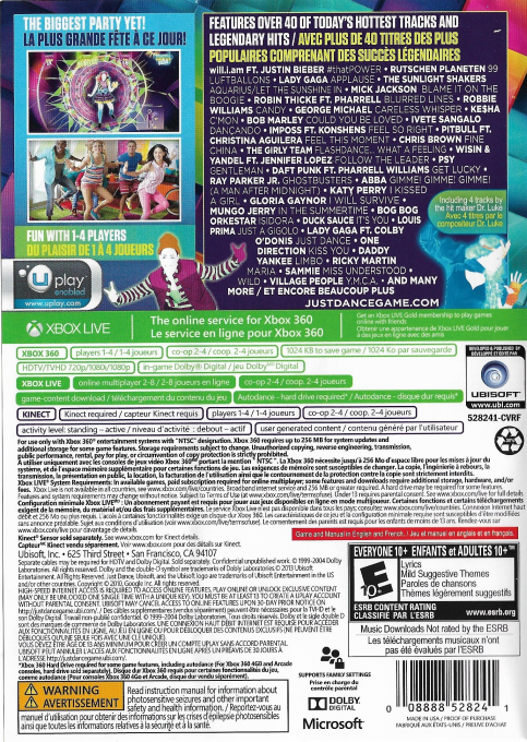 Just Dance 2014 — box-2D-back (CA)