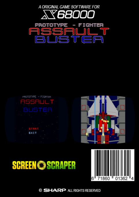 Prototype Fighter Assault Buster — box-2D-back (SS)
