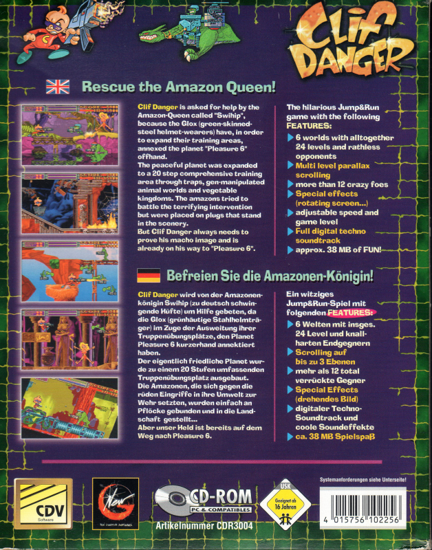 Clif Danger — box-2D-back (EU)