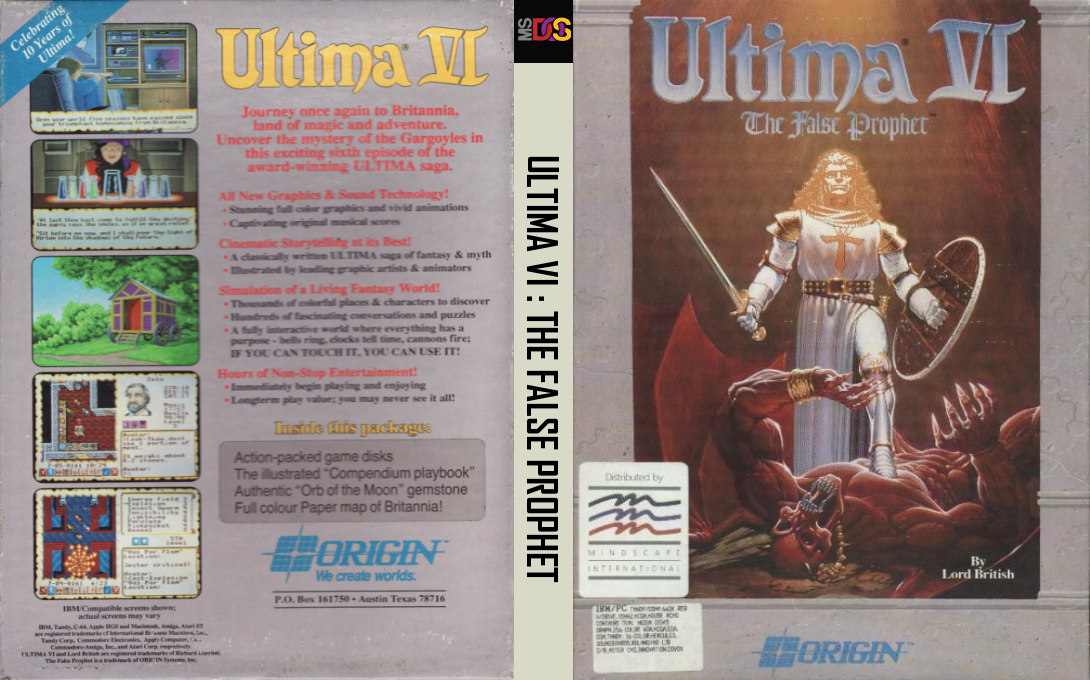 Ultima 6 - The False Prophet — box-texture (EU)