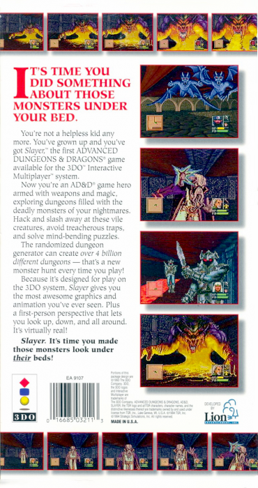 Lost Dungeon — box-2D-back (US)