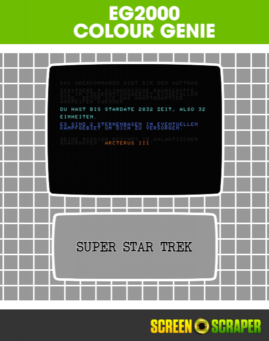 Super Star Trek box art