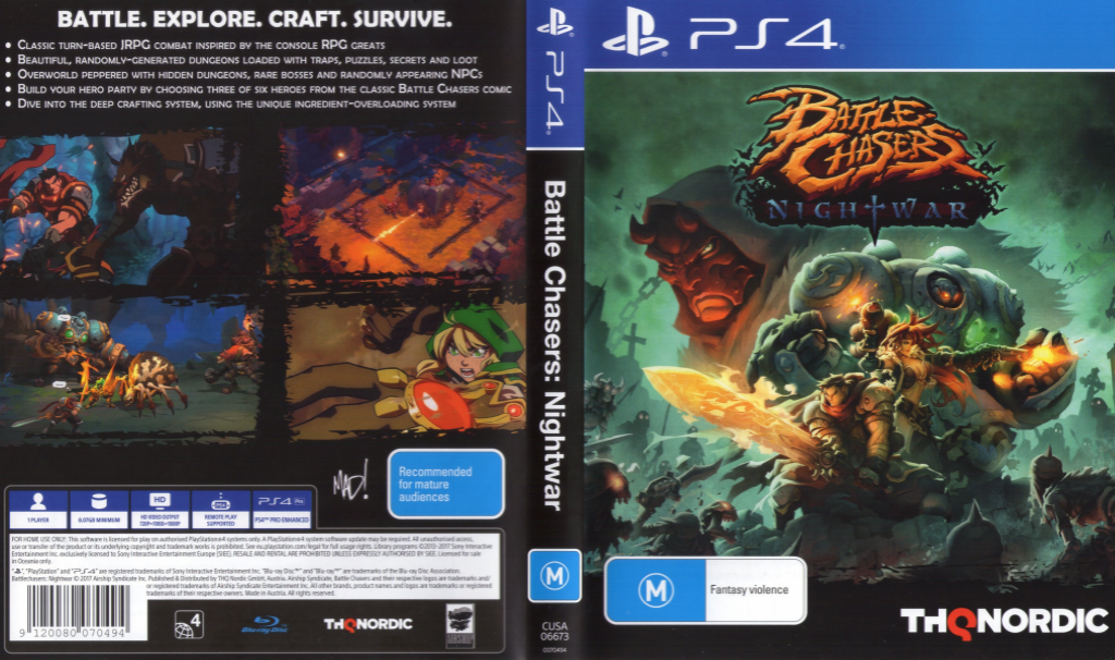 Battle Chasers - Nightwar — box-texture (AU)