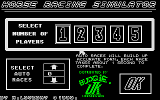 Horse Racing Simulator — sstitle (WOR)