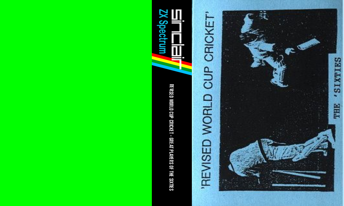 Revised World Cup Cricket - Great Players of the Sixties — box-texture (WOR)